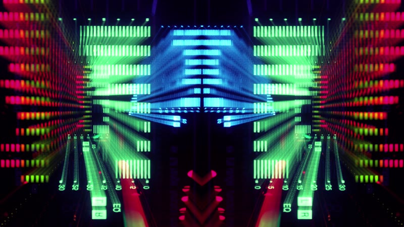 超强科技炫光音频跳动音量调整快速变化