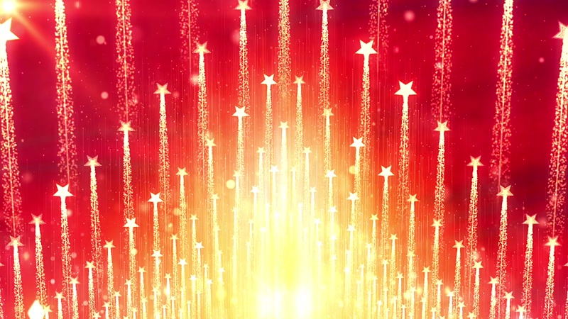 红色喜庆晚会背景视频素材