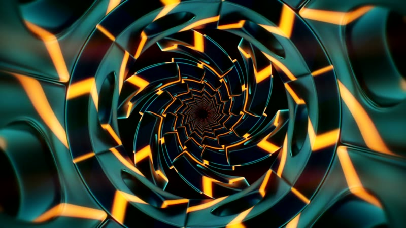 绚丽光影隧道循环背景