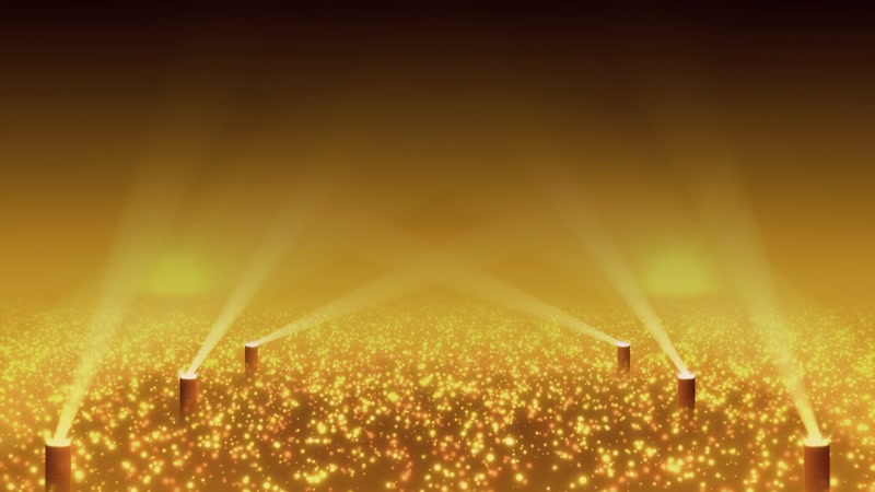 金色粒子光线