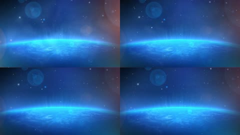 地球蓝光动态背景