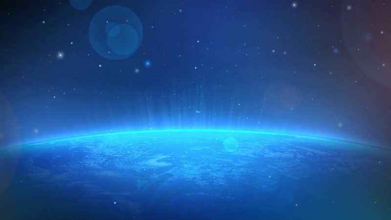 地球蓝光动态背景