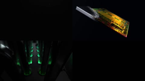 4K科技电子信息CPU光影信息眼