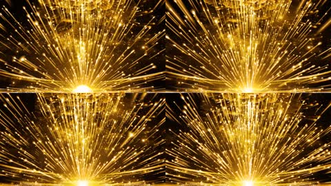 华丽金色粒子LED舞台