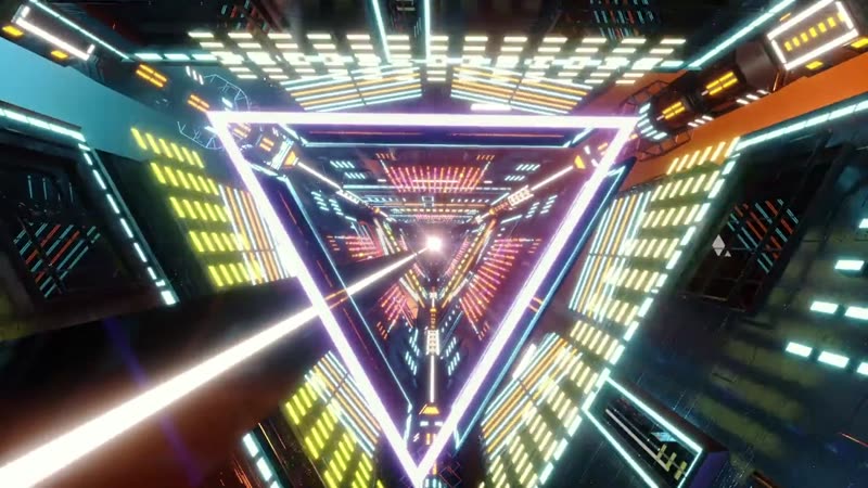 三角形空间灯光