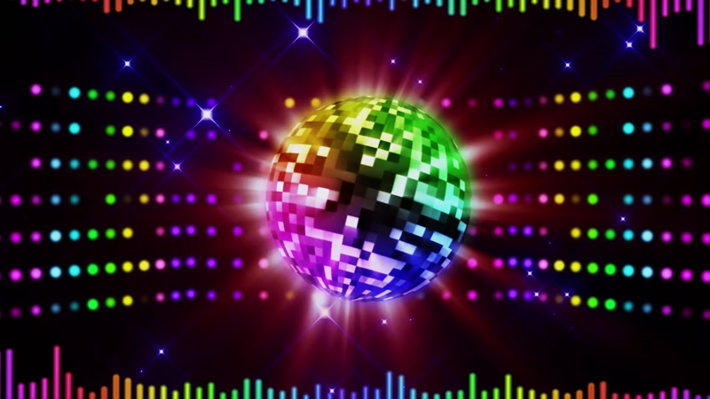 七彩炫酷动感节奏LED