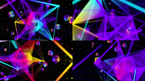 幻影酒吧空间几何体vj背景