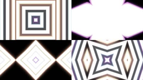 4K极品迷幻抽象方框变形vj视频背景