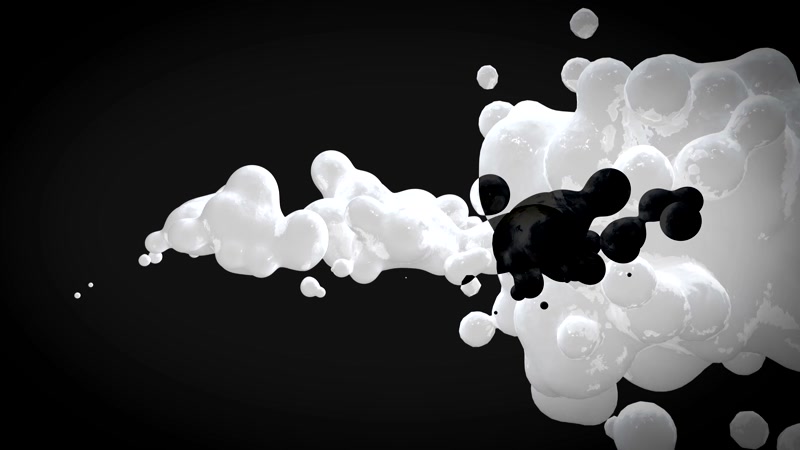 4K极品黑白流体节奏闪烁led背景视频