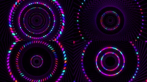 唯美圆形舞台vj视频