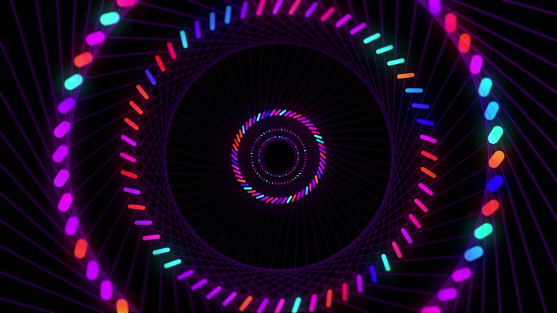 唯美圆形舞台vj视频