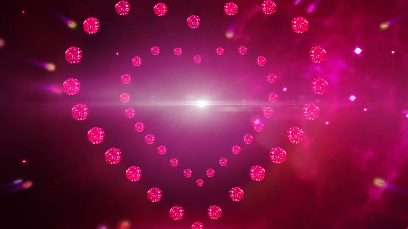 浪漫粒子心形梦幻粒子