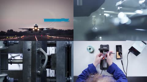 4K科技电子元件连接器生产制造应用