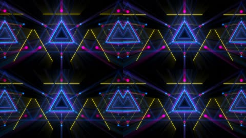 唯美三角线条推进vj