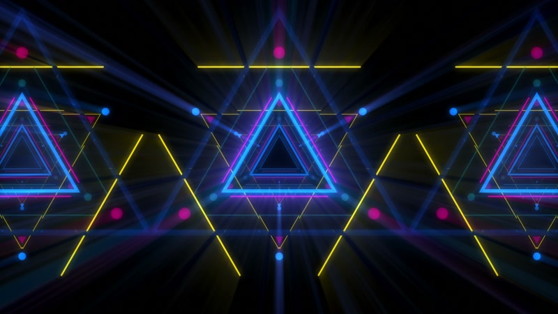 唯美三角线条推进vj