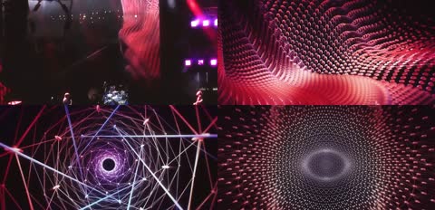 4K极品线时尚线条舞台视觉传达