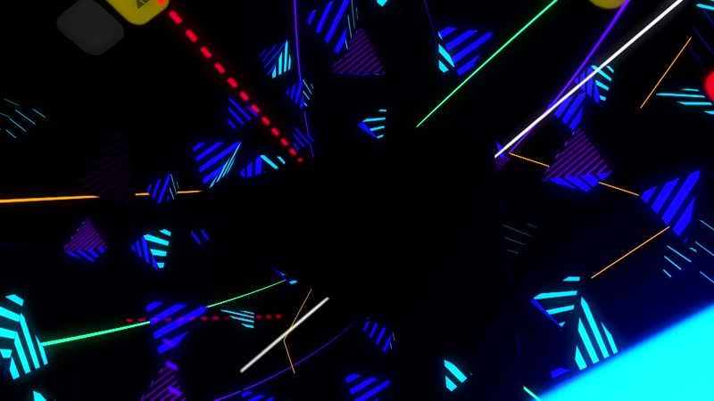 三角体节奏绚丽vj背景