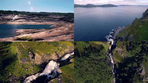 挪威自然景色高清拍摄延时摄影
