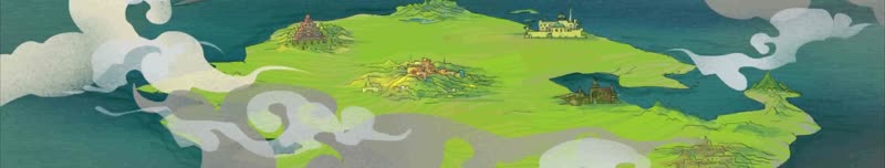 4K卡通神话城堡led舞台背景视频