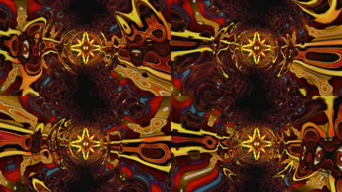 神秘图案隧道穿梭