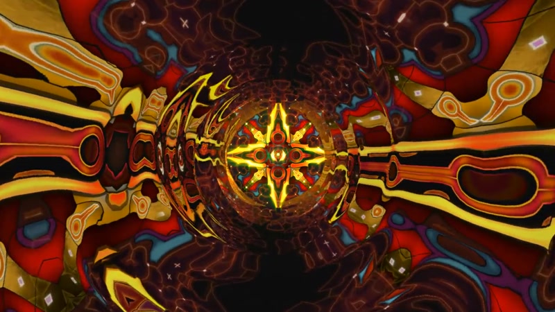 神秘图案隧道穿梭