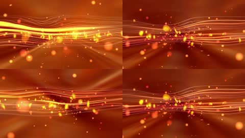 金色线条粒子背景