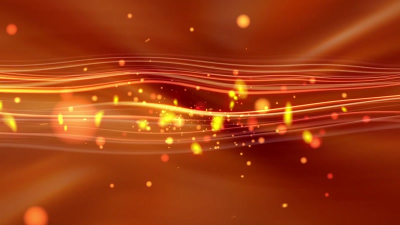 金色线条粒子背景