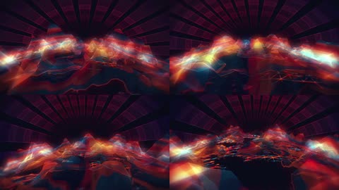 震撼夜店电音假山酒吧VJ