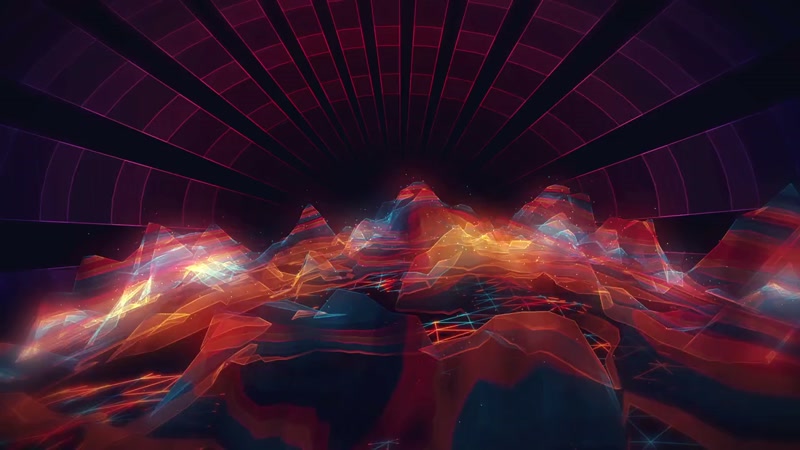 震撼夜店电音假山酒吧VJ