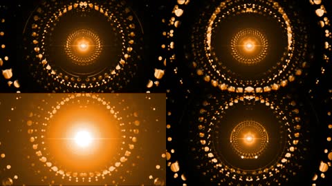 金色粒子光斑LED舞台视频