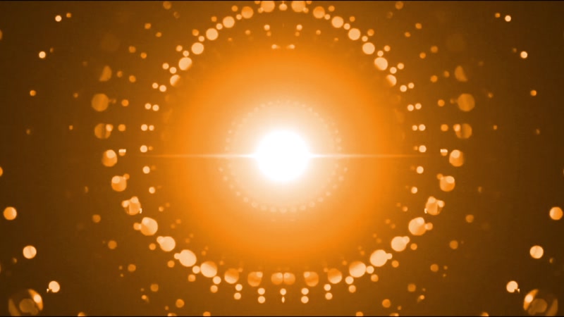 金色粒子光斑LED舞台视频