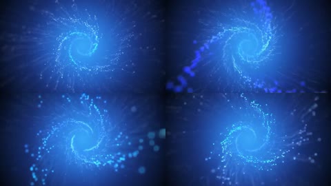 梦幻蓝色粒子漩涡大气背景