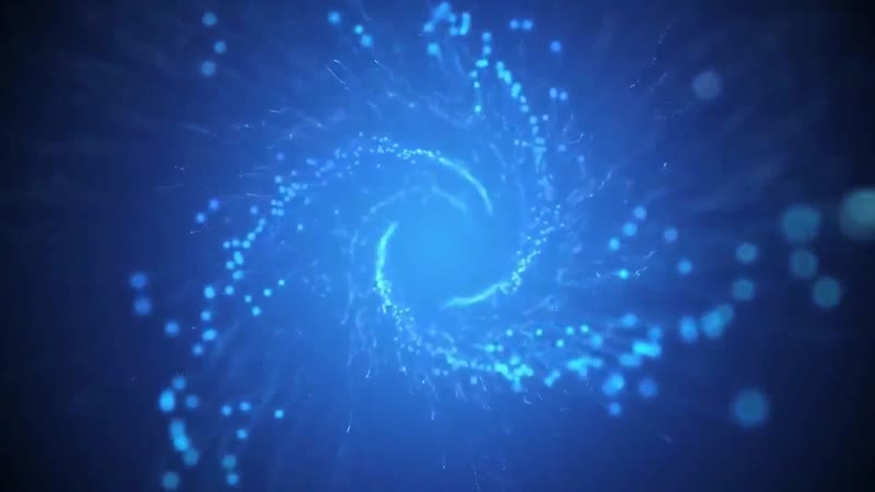 梦幻蓝色粒子漩涡大气背景