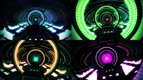 隧道闪烁扩散夜店vj