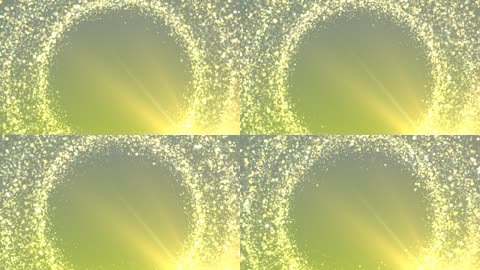 华丽高端旋转光效粒子漂浮圆环婚礼场景屏幕LED背景视频素材