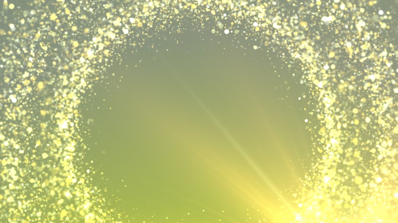 华丽高端旋转光效粒子漂浮圆环婚礼场景屏幕LED背景视频素材