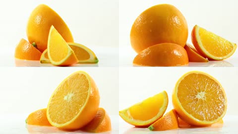 橘子旋转环实拍视频素材