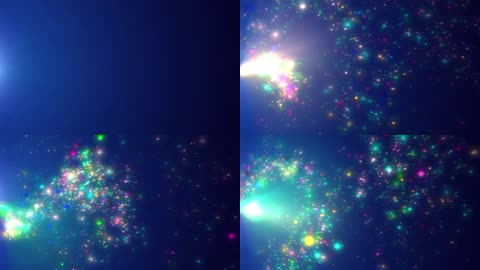 五彩粒子动感晚会婚礼背景视频