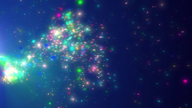 五彩粒子动感晚会婚礼背景视频