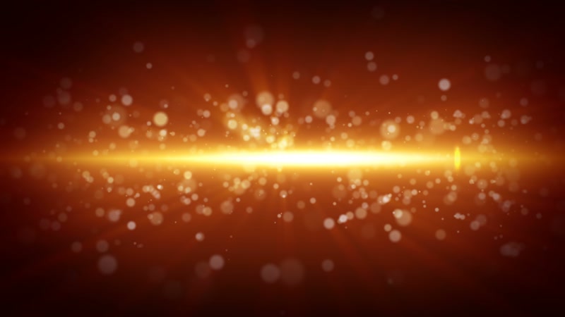 金色大气粒子光线