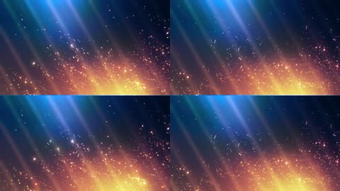 魔幻宇宙星空场景火光碎片粒子飘浮斜射线唯美舞台LED背景视频素材