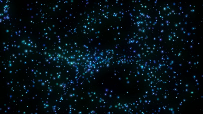 梦幻空灵蓝色星点闪烁背景视频