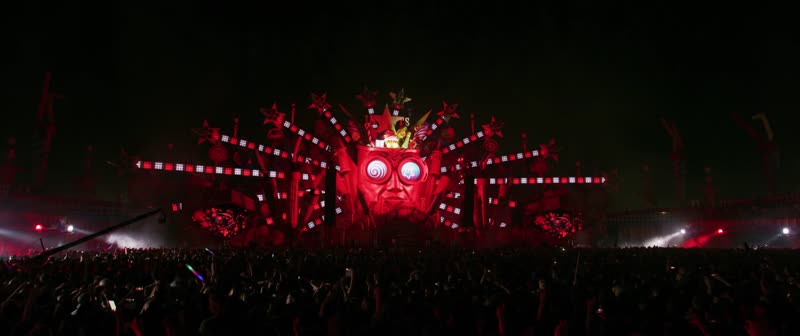 4K航拍大型电子音乐节狂欢派对激情活力 4K航拍大型电子音乐节狂欢派对激情活力