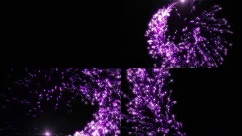 紫色浪漫粒子扫光星光背景