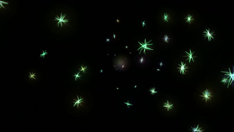 华丽繁星飞舞光效星星散发漂浮梦幻画面视觉冲击LED背景视频素材