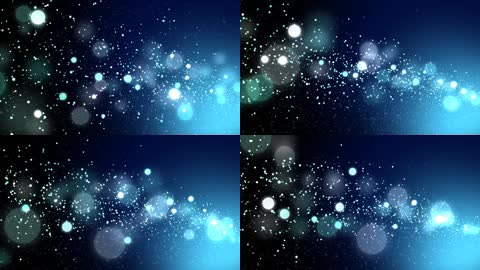流动的星空冷色粒子背景