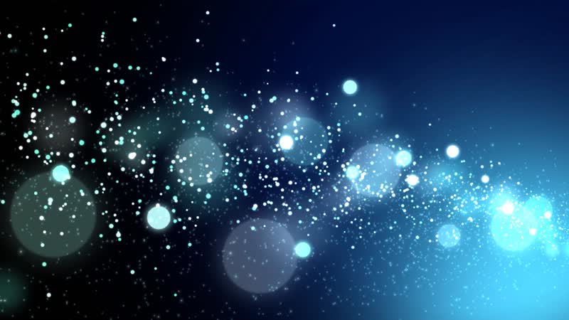 流动的星空冷色粒子背景
