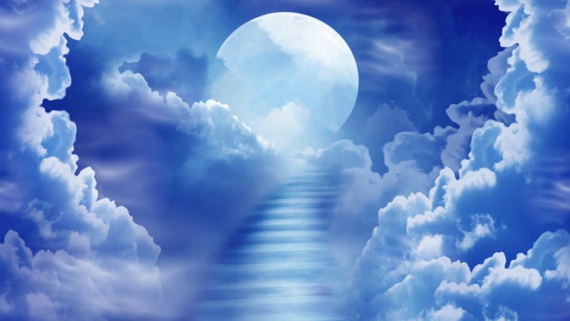 天空月光唯美天梯