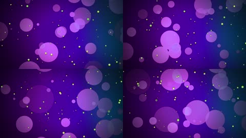 梦幻紫色场景圆圈层叠光效粒子运动