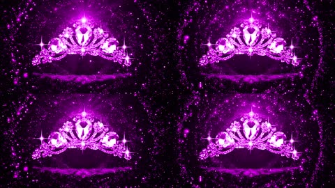闪闪发光钻石皇冠耀眼粒子